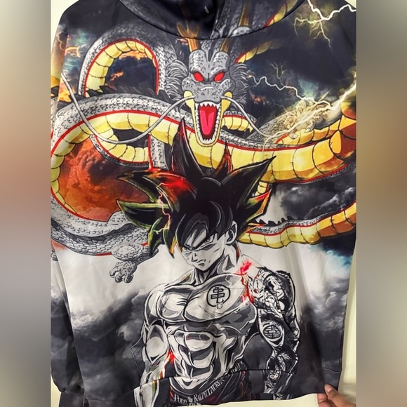Dragonball Dragon and Goku Hoodie - Picture 3 of 4